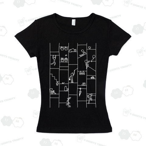 あみだくじの街(白)