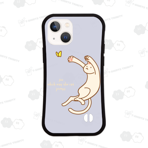 飛び猫(カラー・濃色地用)