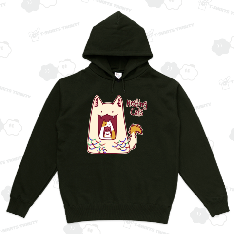 入れ子の猫 (濃色地用)