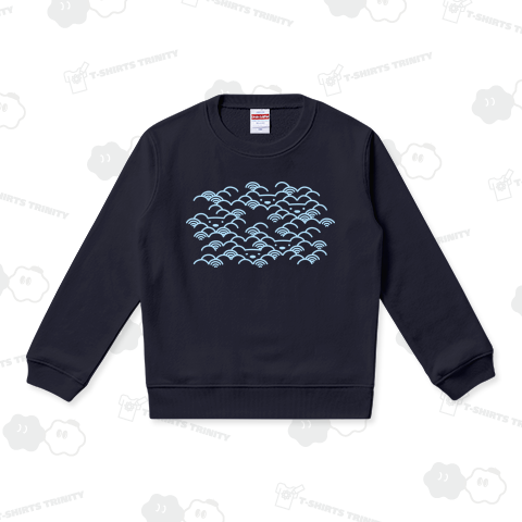 しろくま青海波(水色)