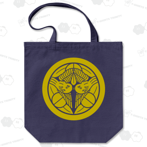 上杉謙信 家紋 竹に飛び雀 黒地に白縞