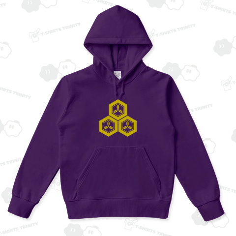 直江兼続 家紋 三つ盛亀甲に三つ葉 金系