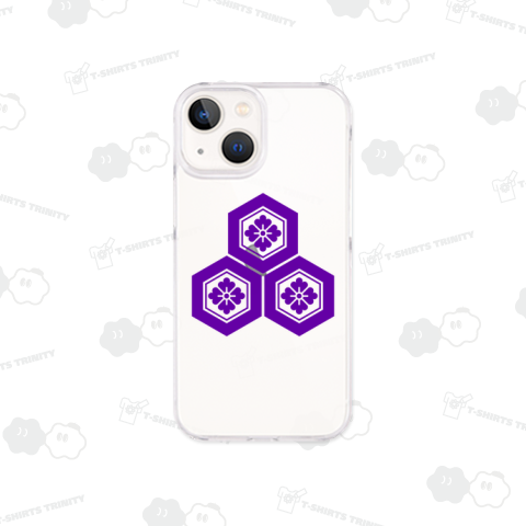 直江兼続 家紋 三つ盛亀甲に花菱 紫