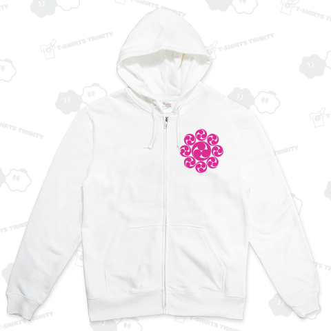 宮本武蔵 家紋 九曜巴 桃色