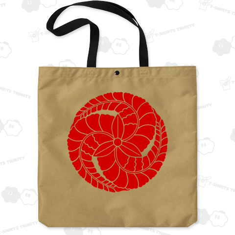 黒田官兵衛・黒田長政 家紋 黒田藤巴 赤