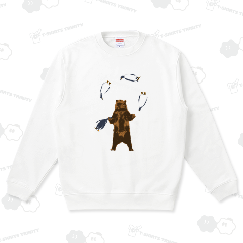 ペンギンでジャグリングするクマ