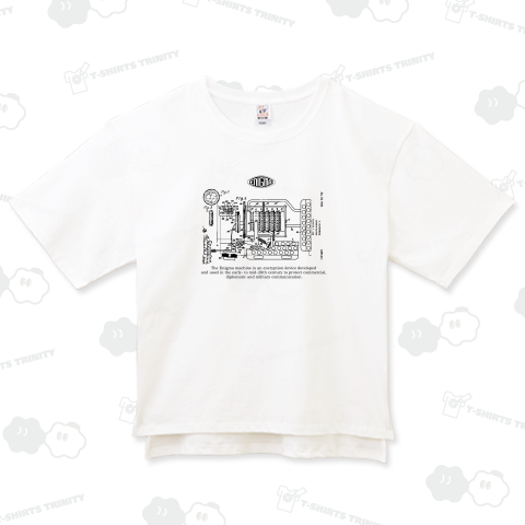 科学Tシャツ:エニグマ:コンピュータ:暗号機:学問:第二次世界大戦:戦争:兵器:数学