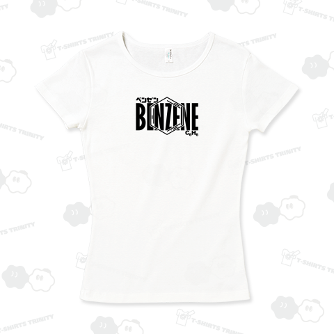 化学Tシャツ:ベンゼン:有機化学:炭素:化学構造・分子式:科学:学問:理系