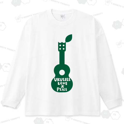Ukulele Love & Peace Tシャツ