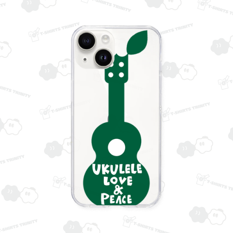 Ukulele Love & Peace Tシャツ