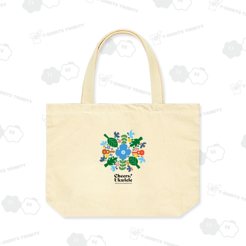 パッチワークのようなデザイン Cheers! Ukulele