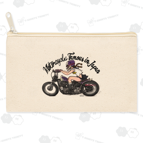 GIRL ON A MOTORCYCLE.