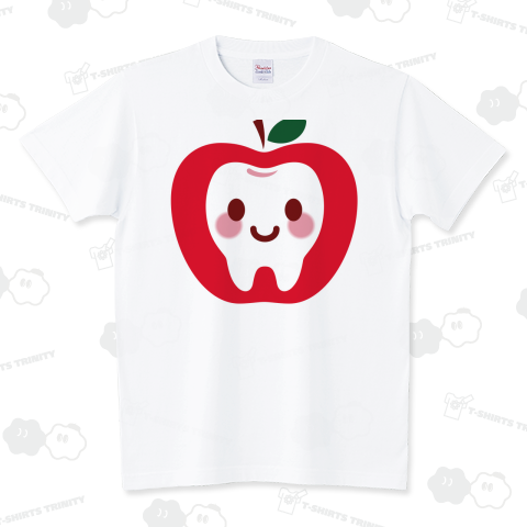 かわいい歯のキャラ(りんご)