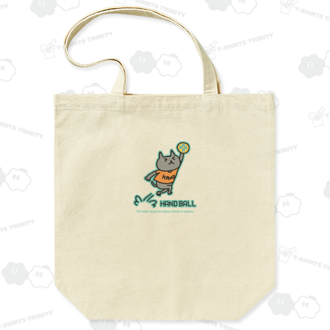 ハンドボール 好機のネコ・小(カラー)