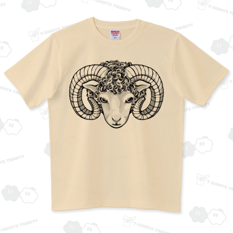 すまし顔のヒツジ-ブラック