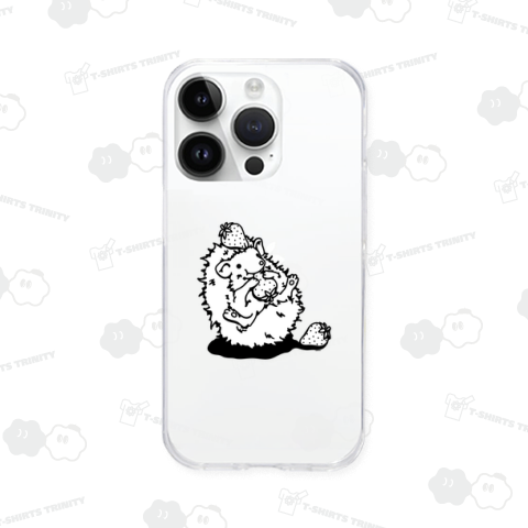らくがきシリーズ★いちご好きなハリネズミ