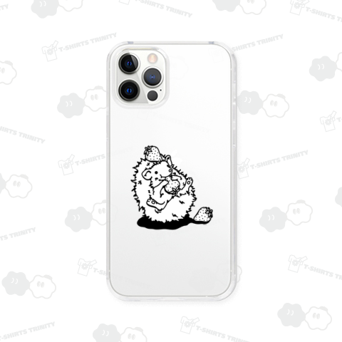 らくがきシリーズ★いちご好きなハリネズミ