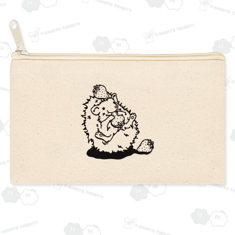 らくがきシリーズ★いちご好きなハリネズミ