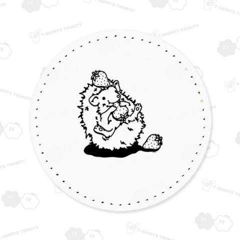 らくがきシリーズ★いちご好きなハリネズミ
