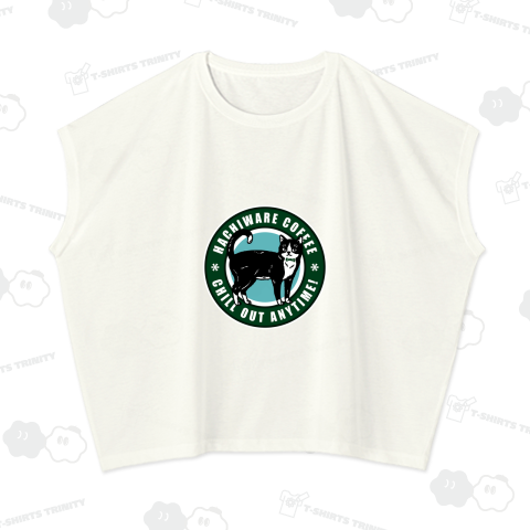 ハチワレくん カフェ風ロゴ