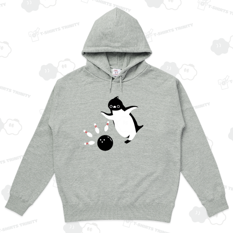 ボウリングをするアデリーペンギンくん