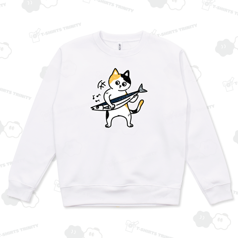 秋刀魚(さんま)弾きのみけねこ君!