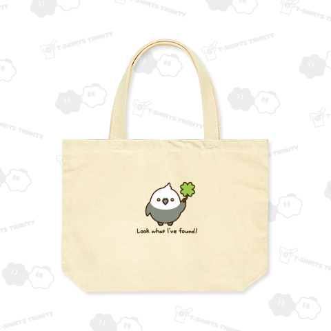 クローバー見つけたよ! オカメインコ・ホワイトフェイス