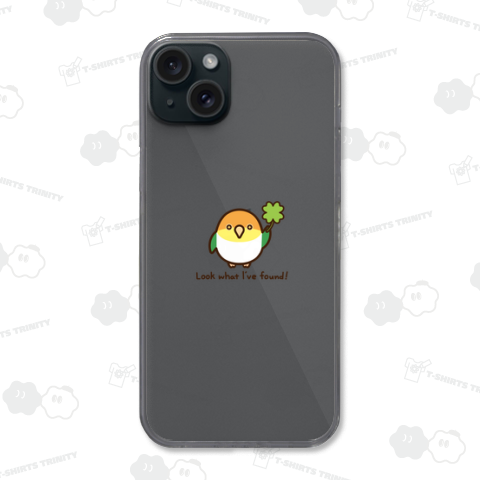 クローバー見つけたよ!シロハラインコ