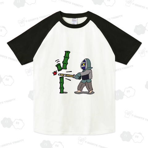 『剣道 突きで竹貫通 達人 柳生』Tシャツ