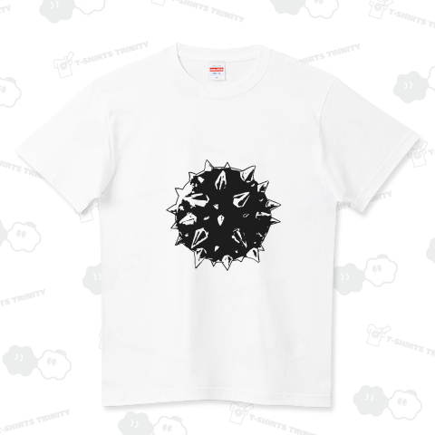 『鋼鉄の鉄球 メタル 棘 とげ ボール 風俗 SM 道具 地獄の硬球鎖 破壊 足かせ 拷問』Tシャツ