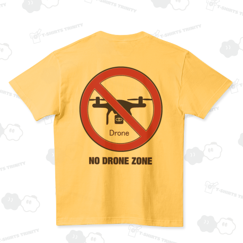 『ドローン禁止 ノードローン DRONE 航空法 違反 懲役刑  盗撮 カメラ』Tシャツ