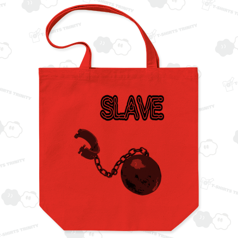 『奴隷 SLAVE 社畜 足かせ 囚人 鉄球 重り  ホラー オカルト 拷問 性奴隷 スレイブ』Tシャツ