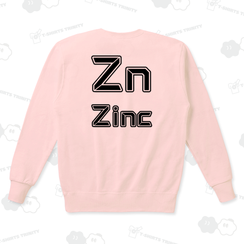 『元素記号Zn 亜鉛 Zinc 周期表 原子 精力 実験 科学 化学 理科 学校 覚える 勉強 テスト 金属』Tシャツ