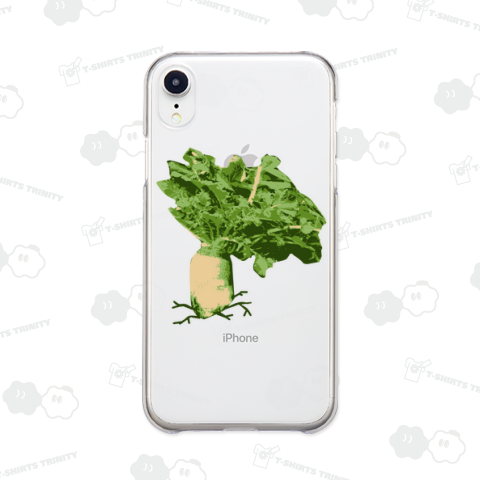 『ド根性大根 アスファルト 地面 道路 大阪 生える 植物 花 だいこん おでん』Tシャツ