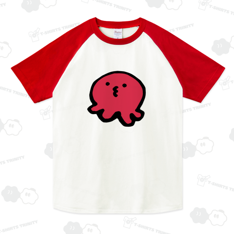 『タコ3 かわいい イラスト デフォルメ 癒し 海 たこ焼き ペット 8本足 オクトパス』Tシャツ
