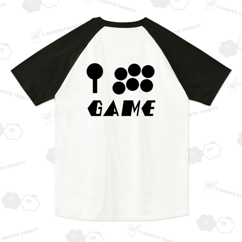 『ゲームセンター6(背プリント) ゲーセン 格ゲー eスポーツ マキブ エクバ スト2 ガンダム レトロ コンパネ』Tシャツ