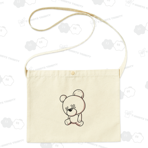 ぐったりテディベア(ダメホワイト)