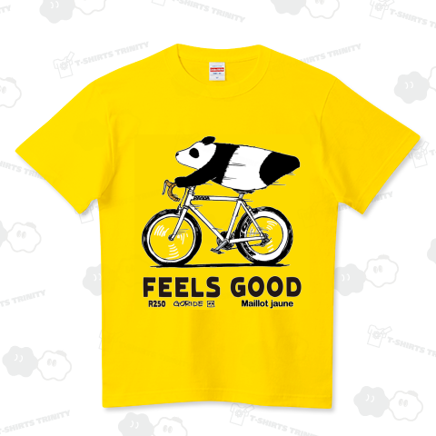 feels good マイヨ・ジョーヌ ハイクオリティーTシャツ(5.6オンス)