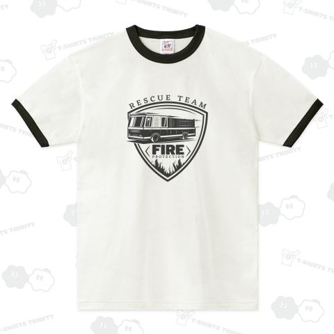firefighter emblem - fire engine 3 -