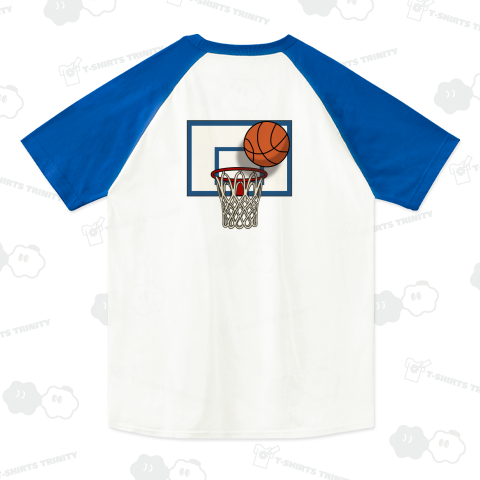 【バックプリント】バスケットゴール (カスタマイズ可)