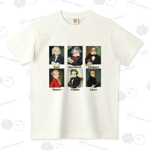 ドット 音楽室の肖像画 (カスタマイズ可)