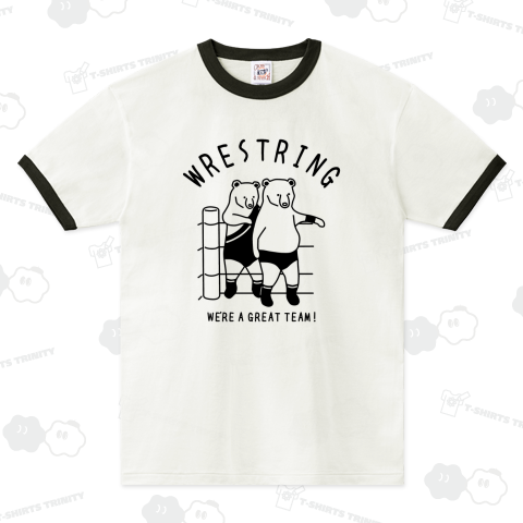 昭和プロレス 熊 動物イラストカレッジロゴ