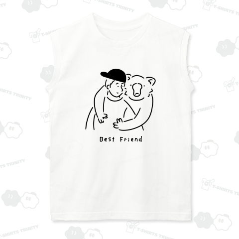 ヒトとコアラ ベストフレンド イラスト