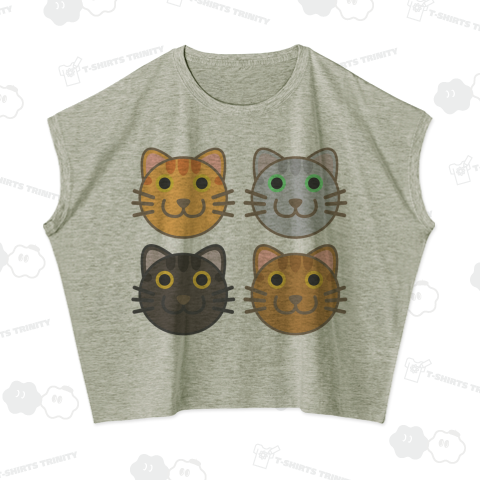 トラ猫四兄弟(茶トラ・サバトラ・キジトラ・ヨモギトラ)