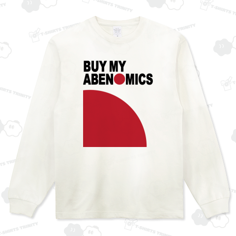 BUY MY ABENOMICS / アベノミクスは買いだ Tシャツ / (日本・japan・和・国旗・時事ネタ・政治・ロゴ・シンプル・イラスト・デザイン・スポーツ・日の丸・ネタ・東京・tokyo