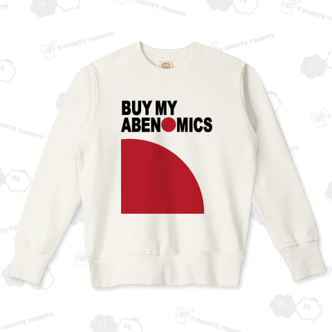 BUY MY ABENOMICS / アベノミクスは買いだ Tシャツ / (日本・japan・和・国旗・時事ネタ・政治・ロゴ・シンプル・イラスト・デザイン・スポーツ・日の丸・ネタ・東京・tokyo