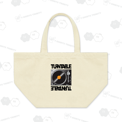 TURNTABLE /音楽・DJ・ロゴ・ダンサー・ダンス・ロック・rock・レゲエ・かわいい・カワイイ・可愛い・Tシャツ・女性・子供・文字・模様・楽器・カラフル・シンプル・アート・イラスト・デザイン