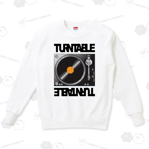 TURNTABLE /音楽・DJ・ロゴ・ダンサー・ダンス・ロック・rock・レゲエ・かわいい・カワイイ・可愛い・Tシャツ・女性・子供・文字・模様・楽器・カラフル・シンプル・アート・イラスト・デザイン