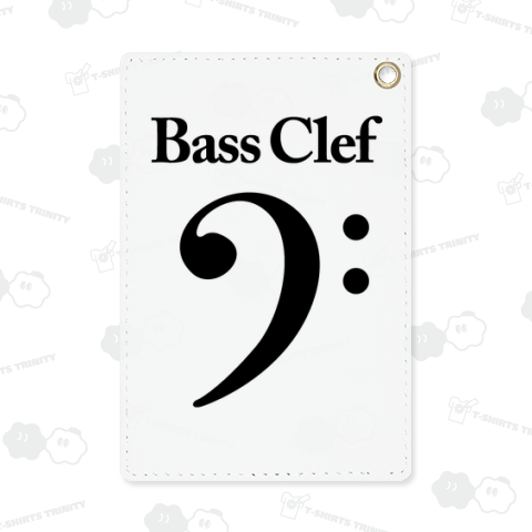 Bass Clef /ヘ音記号・音符・音楽・DJ・ロック・楽器・ダンサー・ダンス・シンプル・ピアノ・レゲエ・女性・子供・ロゴ・dancer・文字・模様・可愛い・アート・art・デザインTシャツ