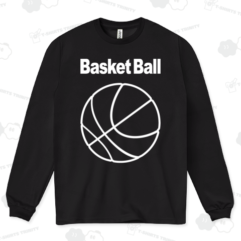 BASKET BALL 濃色 /バスケットボール・スポーツ・ストリート・ヒップホップ・ROCK・ロック・音楽・MUSIC・図形・模様・カワイイ・可愛い・アート・ダンス・シンプル・ロゴ・デザインTシャツ